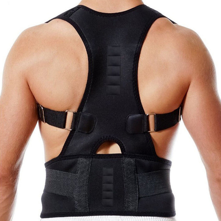 Premium Magnetic Therapy Posture Corrector for Scoliosis and Lumbar Support - Pain Relief Back Brace for Men and Women, 