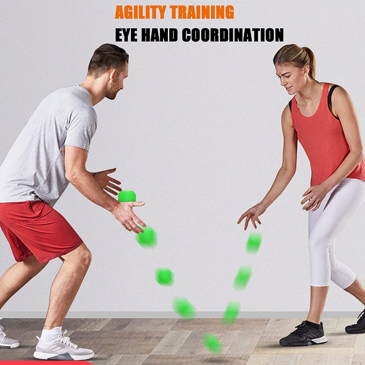 Premium Reaction Training Ball for Speed & Agility – Hexagonal Silicone Reflex Ball for Coordination & Sports Fitness  