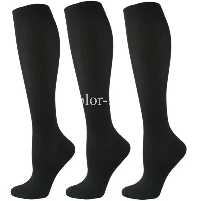 Premium Kompressionssocken für Männer und Frauen – Elastische Sport-, Lauf-, Wander-, Schwangerschafts- und Flugsocken für Krampfadern, geschwollene Beine, Marathonunterstützung