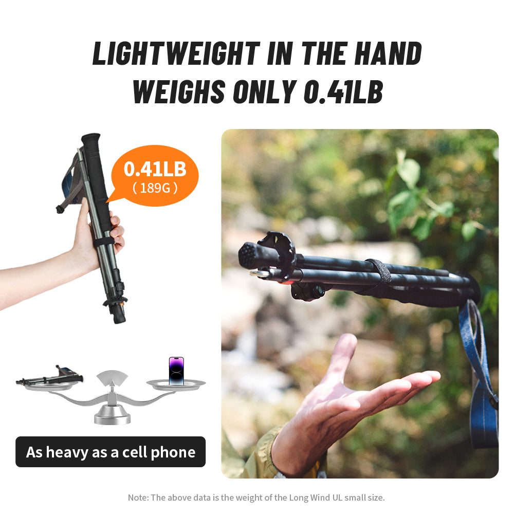 Premium Ultralight Folding Trekking Pole – Adjustable Telescopic Walking Stick, Aviation-Grade Aluminum Alloy, EVA Anti-Slip 