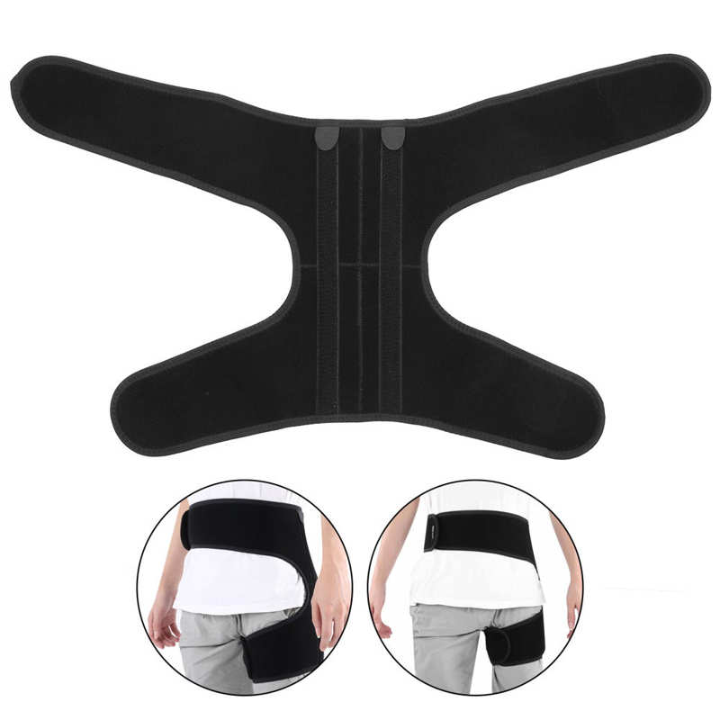 Premium Groin Hip Brace for Sciatica Pain Relief - Adjustable Compression Wrap for Injury Recovery, Supports Hamstring