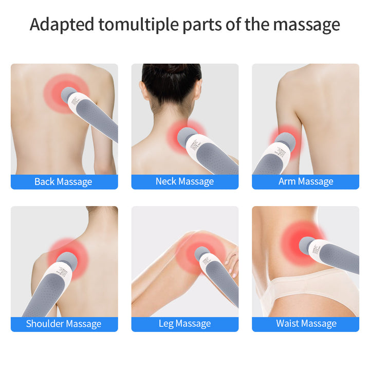 Premium USB Handheld Elektrischer Zauberstab-Massager - Hochfrequenz-Vibration Tiefengewebsmassagegerät zur Linderung von Körper-, Nacken- und Rückenschmerzen