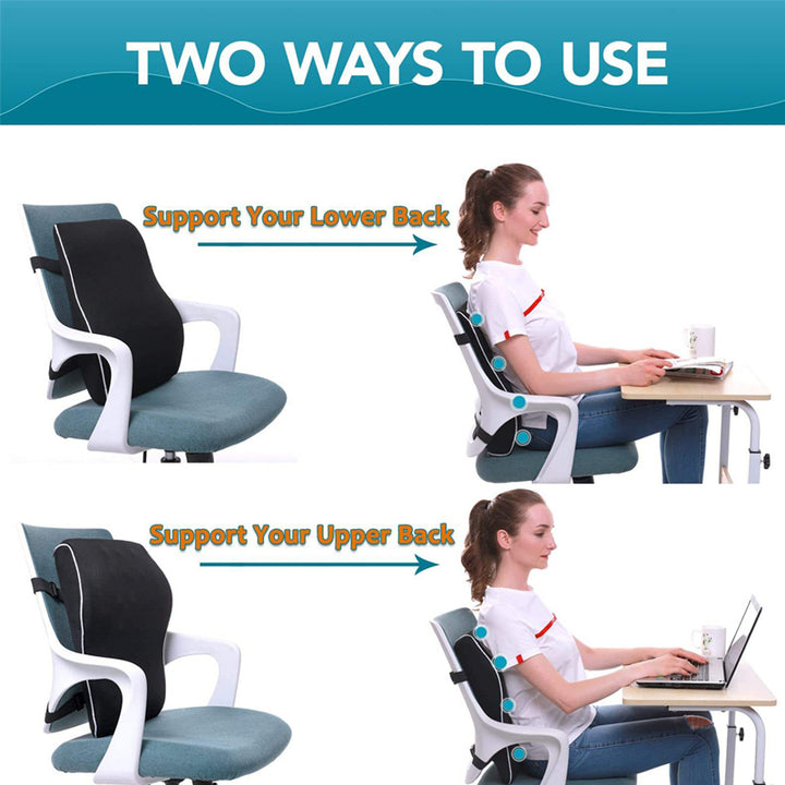 Premium Memory Foam Car Seat Cushion – Non-Slip Support for Office & Gaming Chairs, Soft Lumbar & Waist Comfort