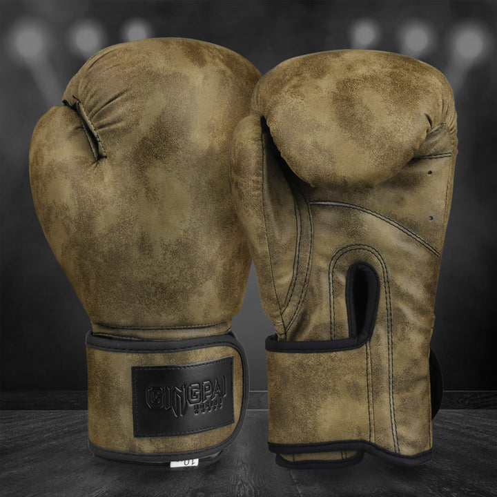 Premium Boxing Gloves for Men, Women & Kids – High Quality PU Leather, Retro Color Design for MMA, Muay Thai, Sanda, Boxing 