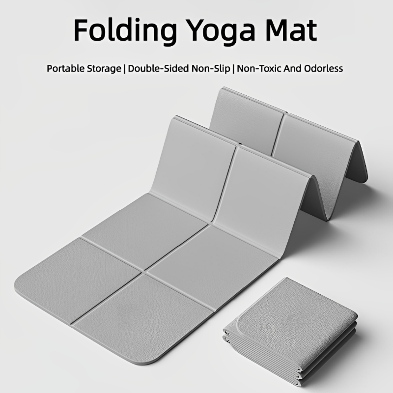 Premium Foldable Yoga Mat – Eco-Friendly TPE Fitness Mat – Double-Sided Non-Slip Design – Portable & Lightweight Travel