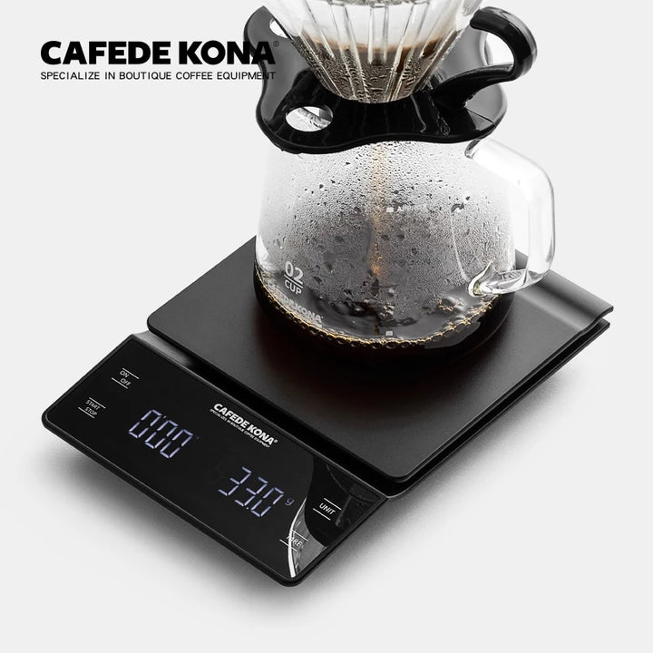 Premium Digital Coffee and Kitchen Scale – Precision Food Scale with Timer, High-Accuracy Mini Electronic Scale for Jewelry 