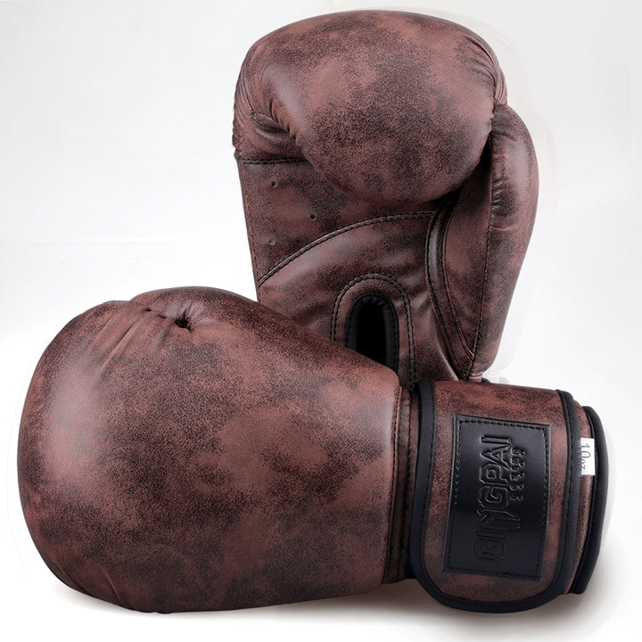 Premium Boxing Gloves for Men, Women & Kids – High Quality PU Leather, Retro Color Design for MMA, Muay Thai, Sanda, Boxing 