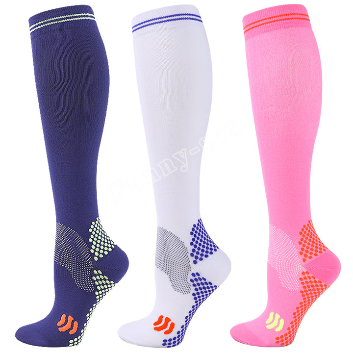 Premium Compression Socks for Men & Women – 20-30 mmHg Support for Varicose Veins, Running, Cycling, Football, Soccer – 