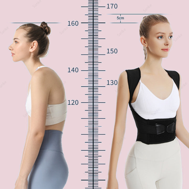 Premium Back Posture Corrector Brace for Women – Adjustable Shoulder Support Belt, Lightweight & Breathable Design for  