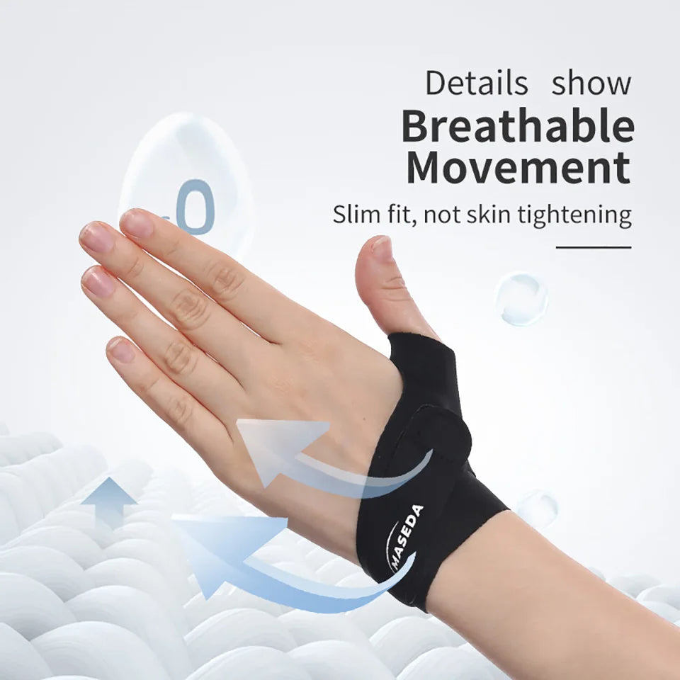 Premium Wrist Thumb Brace – Ultra-Thin Compression Support for Tendonitis, Carpal Tunnel & Arthritis Pain Relief – Adjustable