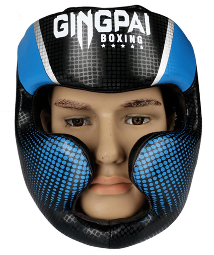 Premium Kickboxing Helmet – Full Face Muay Thai, MMA, Karate, Sanda Training Headgear, PU Leather, Protective Guard for Men