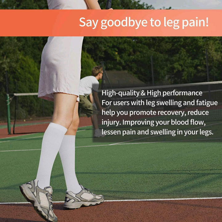 Premium Compression Knee High Socks for Men & Women – Varicose Vein & Pressure Support – Running, Sports & Health Care 