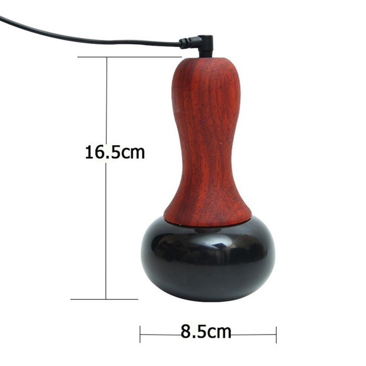 Premium Hot Stone Electric Gua Sha Massager for Skin Lift & Muscle Relaxation – Natural Bianstone, 5 Temperature Settings, 