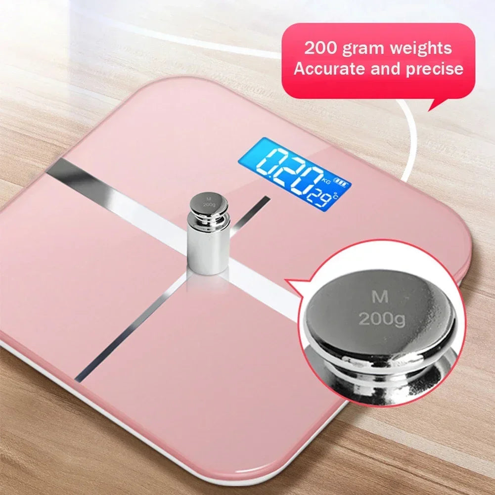Premium Voice Broadcast Body Fat Scale – 8-Electrode Bioimpedance Analyzer, Smart Body Composition Scale with Professional 
