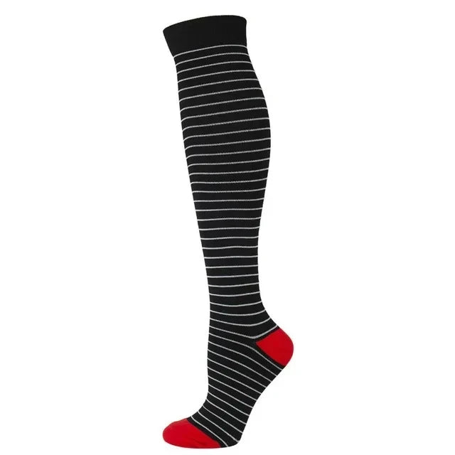 Premium Compression Socks for Men & Women – Medical Support for Edema, Diabetes, Varicose Veins – Ideal for Cycling, Running