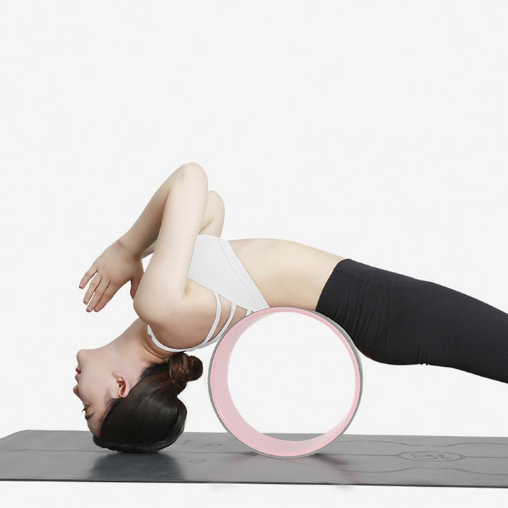 Premium Fitness Yoga Wheel – Pilates Auxiliary Tool for Back Bend & Flexibility – Dharma Wheel for Open Back, Stretching