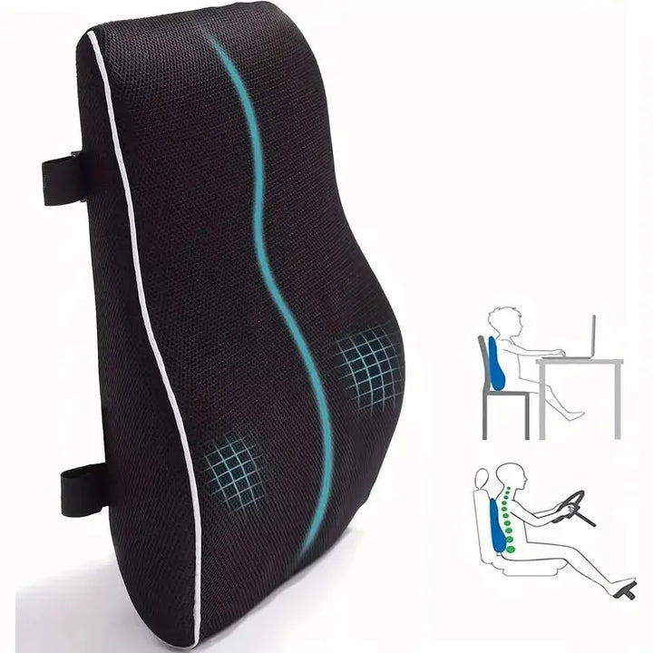 Premium Memory Foam Car Seat Cushion – Non-Slip Support for Office & Gaming Chairs, Soft Lumbar & Waist Comfort