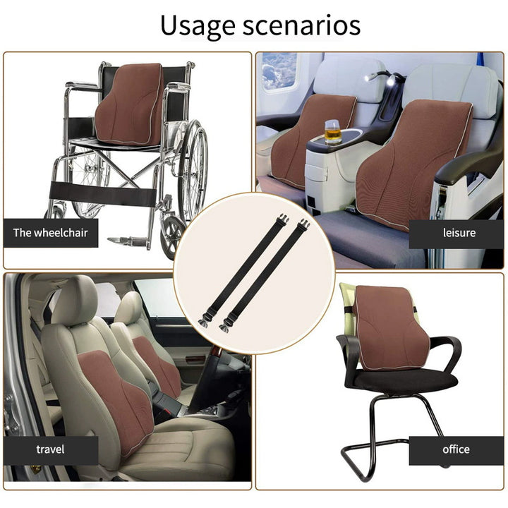 Premium Memory Foam Car Seat Cushion – Non-Slip Support for Office & Gaming Chairs, Soft Lumbar & Waist Comfort