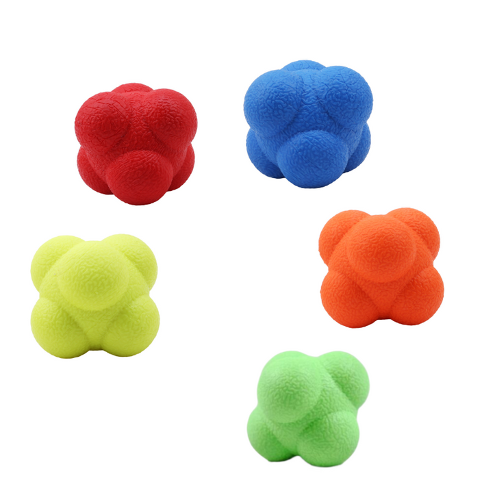 Premium Reaction Training Ball for Speed & Agility – Hexagonal Silicone Reflex Ball for Coordination & Sports Fitness  