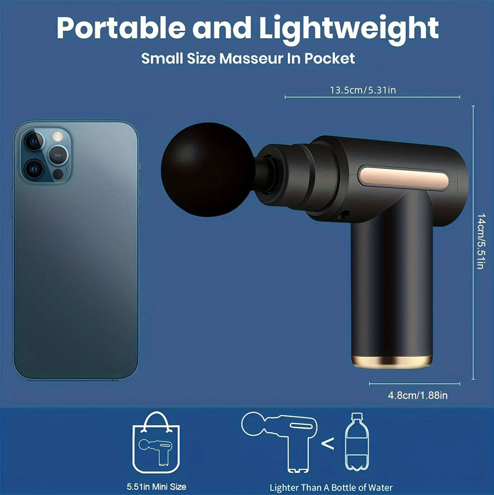 Premium USB Handheld Elektrischer Zauberstab-Massager - Hochfrequenz-Vibration Tiefengewebsmassagegerät zur Linderung von Körper-, Nacken- und Rückenschmerzen