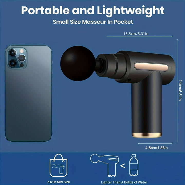 Premium USB Handheld Elektrischer Zauberstab-Massager - Hochfrequenz-Vibration Tiefengewebsmassagegerät zur Linderung von Körper-, Nacken- und Rückenschmerzen