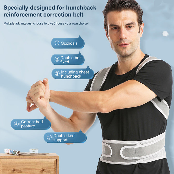 Premium Magnetic Therapy Posture Corrector for Scoliosis and Lumbar Support - Pain Relief Back Brace for Men and Women, 