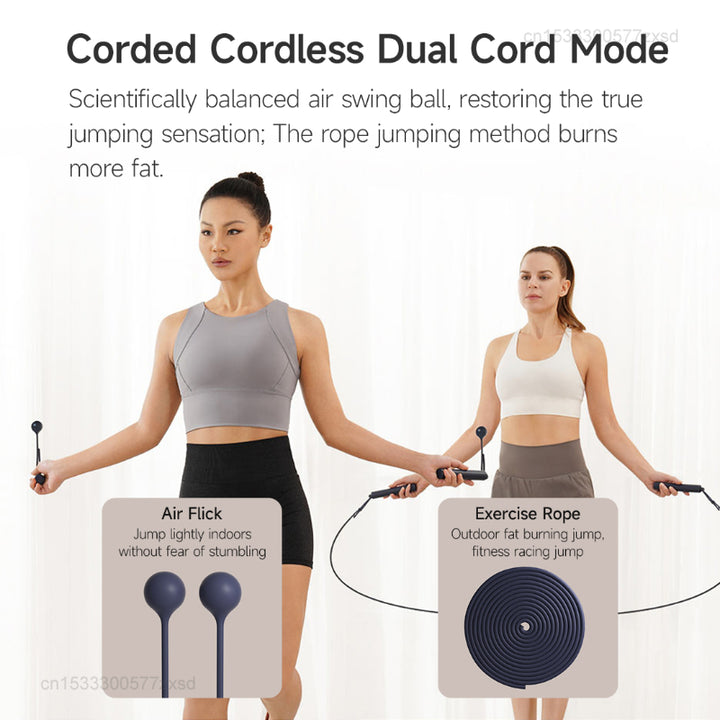 Premium Smart Skipping Jump Rope with Digital Counter & App Control – Calorie Calculator, 3m Rope, Type-C Charging for