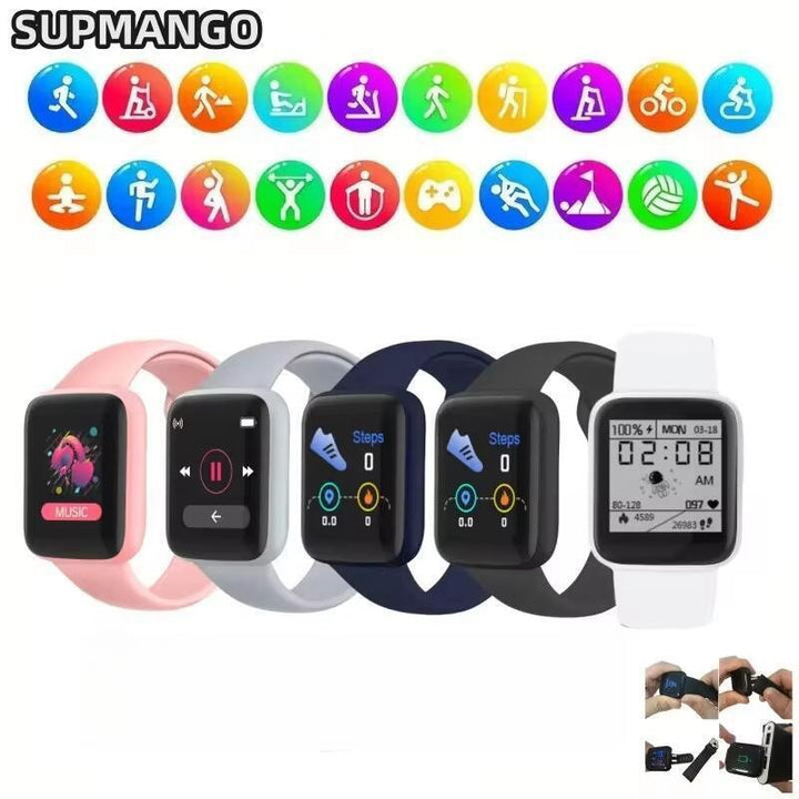 Premium Fitness Smartwatch for Men & Women – Blood Pressure & Oxygen Monitor, Sleep Tracker, Sports Watch, Fitness Bracelet, 