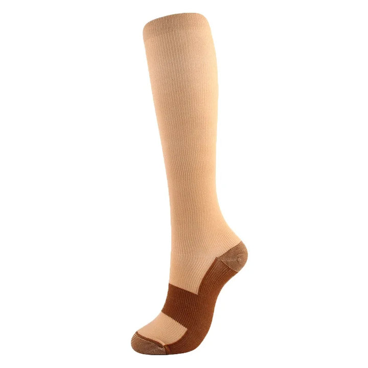 Premium Compression Knee High Socks for Men & Women – Varicose Vein & Pressure Support – Running, Sports & Health Care 