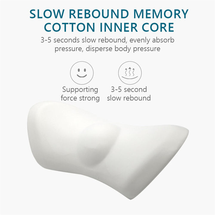 Premium Lumbar Support Pillow – Memory Foam Back Cushion for Car Seat & Office Chair – Ergonomic Waist Pillow for Lower Back