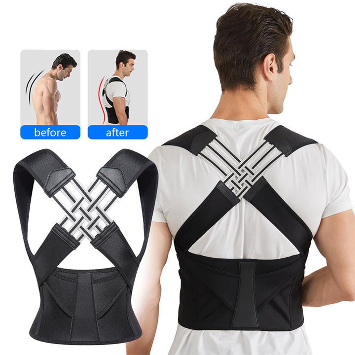 Premium Back Posture Corrector Brace for Women – Adjustable Shoulder Support Belt, Lightweight & Breathable Design for  