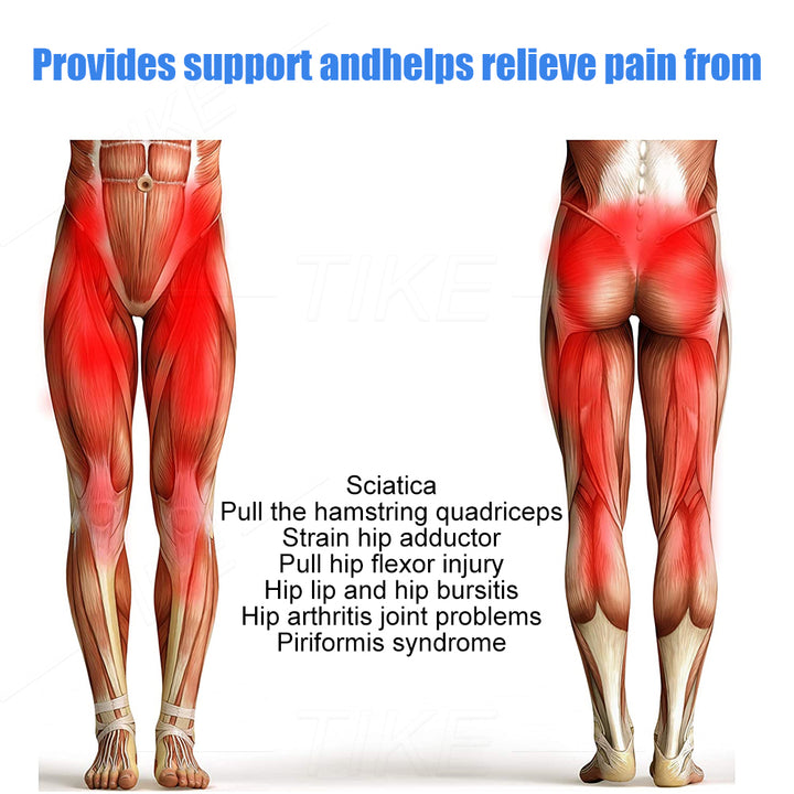 Premium Groin Hip Brace for Sciatica Pain Relief - Adjustable Compression Wrap for Injury Recovery, Supports Hamstring
