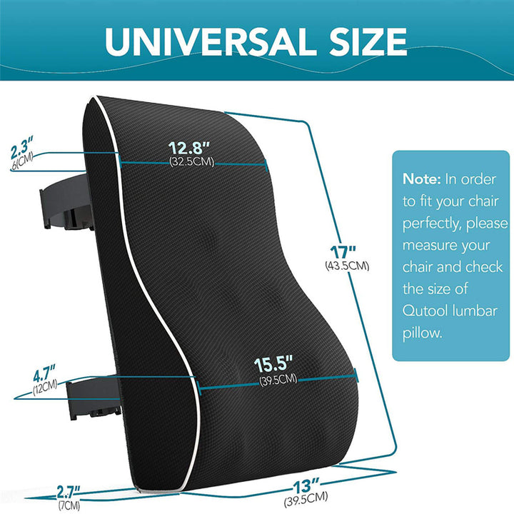 Premium Memory Foam Car Seat Cushion – Non-Slip Support for Office & Gaming Chairs, Soft Lumbar & Waist Comfort