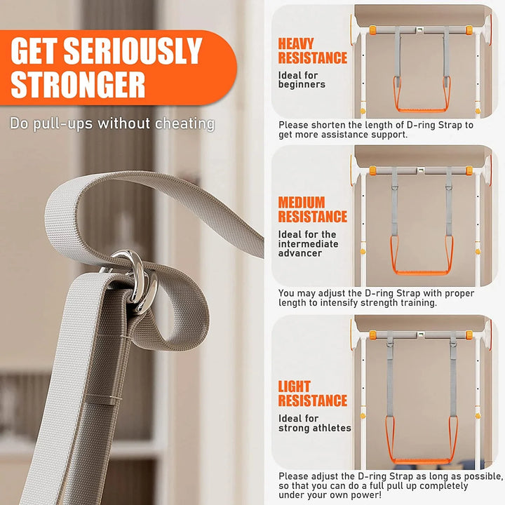 Premium Pull-up Assistance Bands for Resistance Training – Support for Pull-ups, Body Stretching, and Workout for Men & 