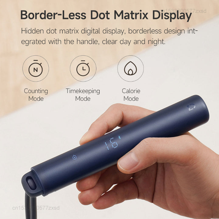 Premium Smart Skipping Jump Rope with Digital Counter & App Control – Calorie Calculator, 3m Rope, Type-C Charging for