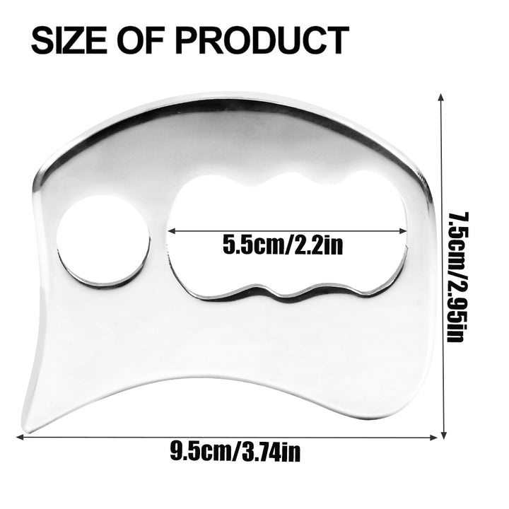Premium Stainless Steel Gua Sha Scraping Massage Tool for Muscle Relaxation, IASTM for Back, Legs, Arms, Anti-Cellulite 