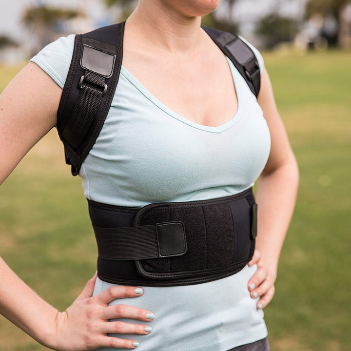 Premium Magnetic Therapy Posture Corrector for Scoliosis and Lumbar Support - Pain Relief Back Brace for Men and Women, 