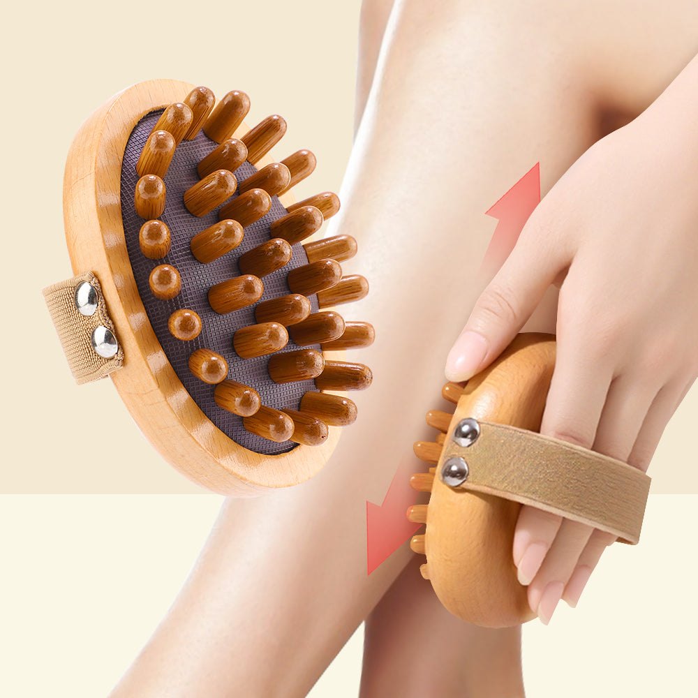 Premium Handheld Massage Brush for Body Shaping, Anti-Cellulite, Skin Care, and Exfoliation Tool - Durable Soft Head for 
