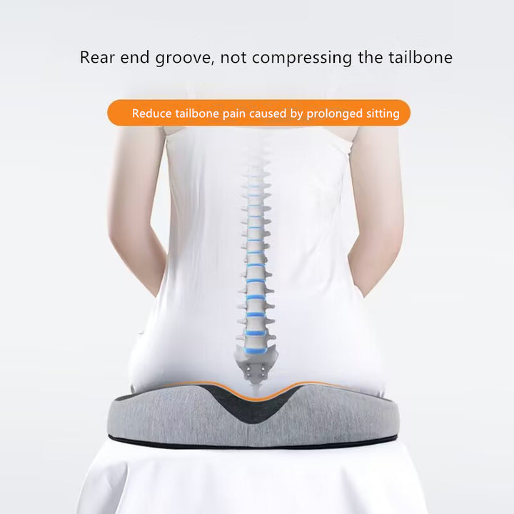 Premium Memory Foam Donut Seat Cushion – Tailbone, Hemorrhoid, Sciatica, and Bed Sore Relief for Office, Travel, or Home Use 