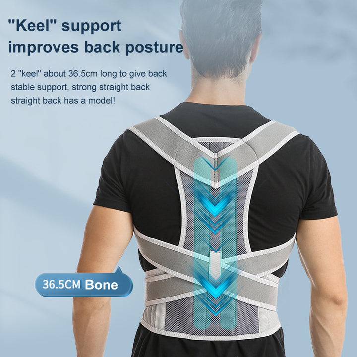 Premium Magnetic Therapy Posture Corrector for Scoliosis and Lumbar Support - Pain Relief Back Brace for Men and Women, 