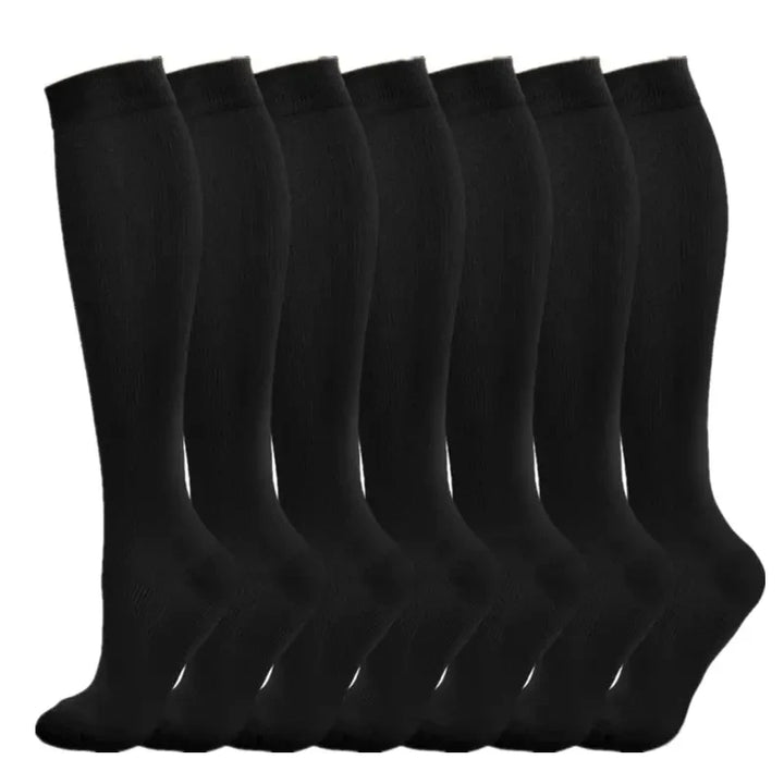 Premium Kompressionssocken für Männer und Frauen – Elastische Sport-, Lauf-, Wander-, Schwangerschafts- und Flugsocken für Krampfadern, geschwollene Beine, Marathonunterstützung