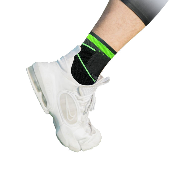 Premium Pressurized Bandage Ankle Support Brace – Elastic Foot Strap for Fitness, Sports, Gym, and Badminton – One Size Fit