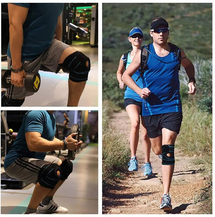 Premium Hinged Knee Brace for Pain Relief & Support, Copper Stabilizers for ACL, Meniscus Tear, Arthritis, Adjustable Open 