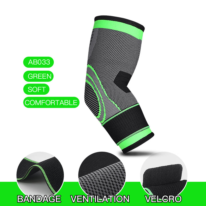 Premium Breathable Elastic Elbow Support Arm Sleeve for Basketball & Badminton – One-Piece Design, Comfortable & Protective,