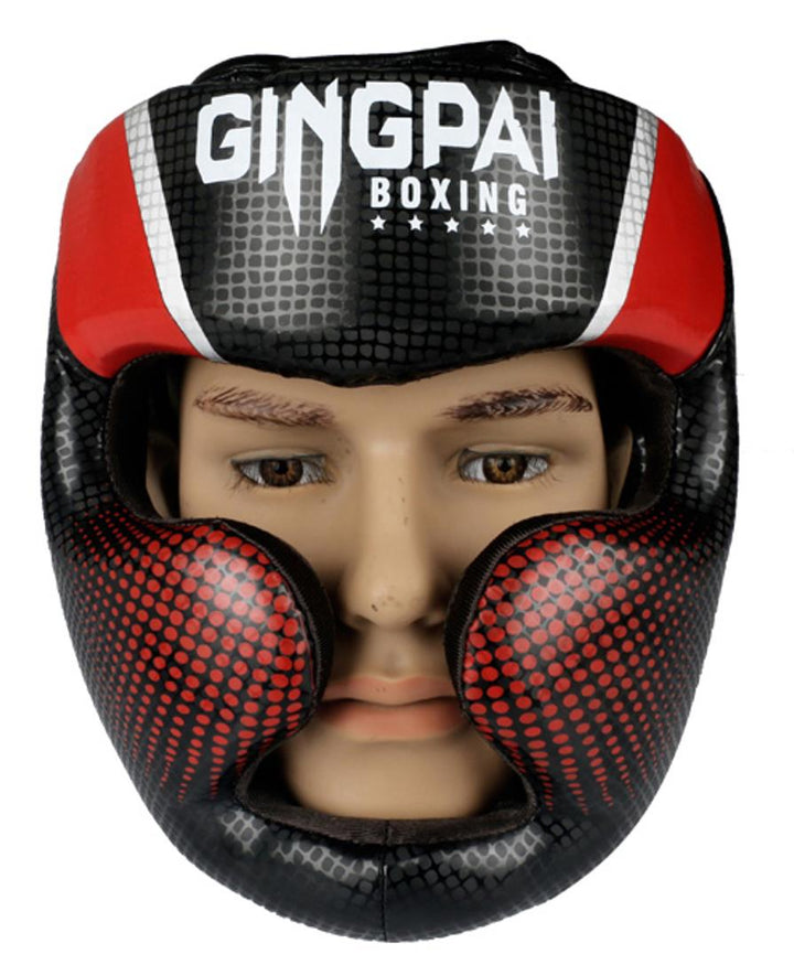 Premium Kickboxing Helmet – Full Face Muay Thai, MMA, Karate, Sanda Training Headgear, PU Leather, Protective Guard for Men