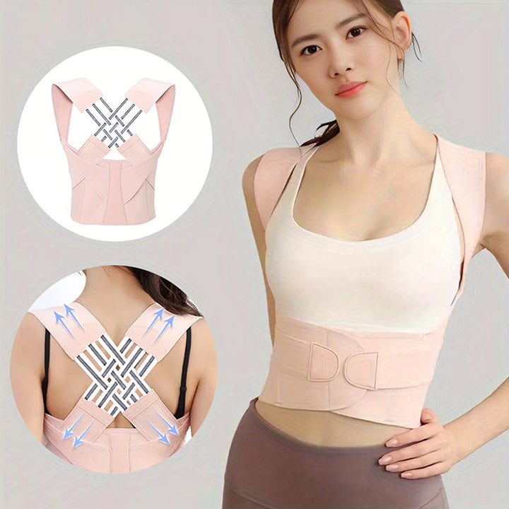 Premium Posture Corrector Back Brace for Men & Women – Adjustable Full Back Support for Pain Relief & Improved Spinal 