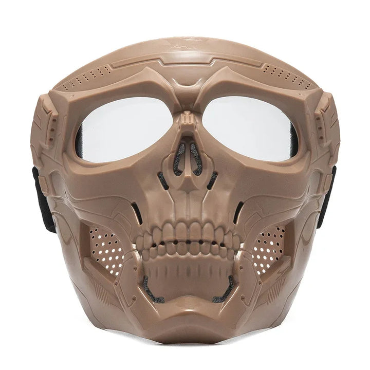 Premium Motorcycle Skull Mouth Mask with UV Protection – Tactical Off-Road Riding Goggles, Windproof, Dust-Proof, Anti-Glare 