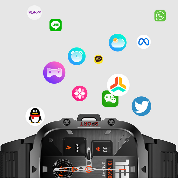 Premium 2024 Smartwatch with Earphones – Bluetooth Call, GPS Tracker, Heart Rate Monitor, Music Playback, Fitness Tracker, 