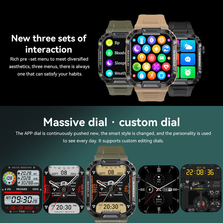 Premium 2024 Smartwatch with Earphones – Bluetooth Call, GPS Tracker, Heart Rate Monitor, Music Playback, Fitness Tracker, 