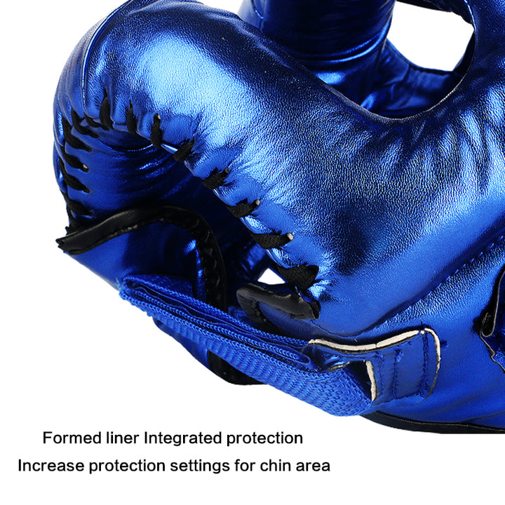 Premium Boxing Helmet – Muay Thai, Kickboxing, Sanda Training Headgear, Protective Head Protector Guard for Gym & Combat